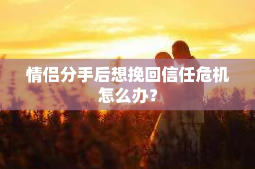情侣分手后想挽回信任危机怎么办？