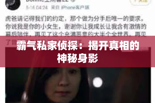 霸气私家侦探：揭开真相的神秘身影