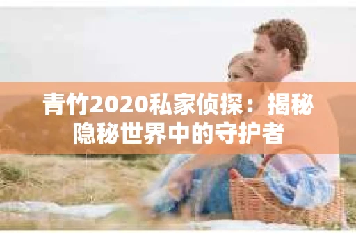 青竹2020私家侦探：揭秘隐秘世界中的守护者