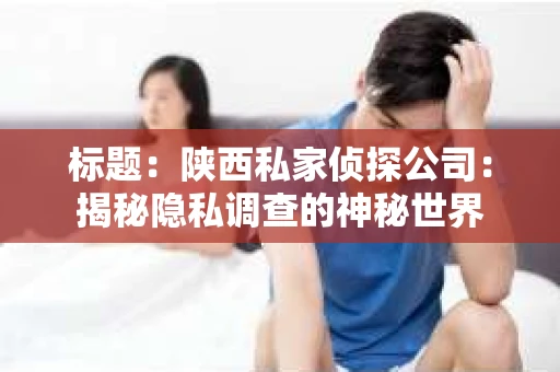 标题：陕西私家侦探公司：揭秘隐私调查的神秘世界