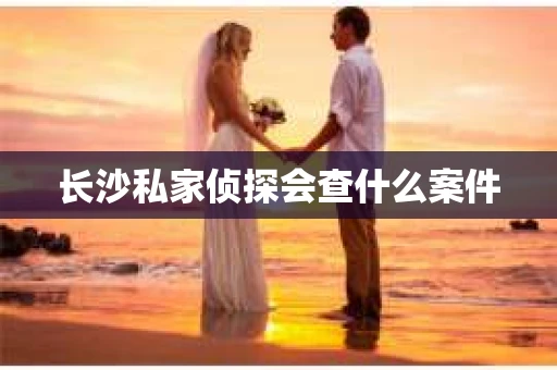 长沙私家侦探会查什么案件