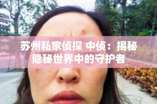 苏州私家侦探 中侦：揭秘隐秘世界中的守护者