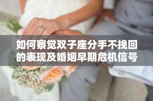 如何察觉双子座分手不挽回的表现及婚姻早期危机信号？