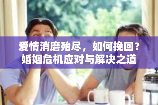 爱情消磨殆尽,如何挽回?婚姻危机应对与解决之道 爱情消磨殆尽,如何挽回?婚姻危机应对与解决之道