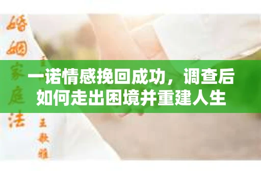 一诺情感挽回成功，调查后如何走出困境并重建人生