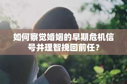 如何察觉婚姻的早期危机信号并理智挽回前任？